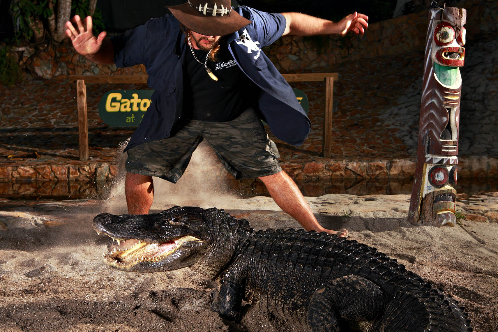 Miami photographer Bob Croslin photographs Gator Boys Jimmy Riffle weird Florida